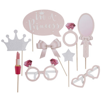 Pink And Silver Princess Themed Photo Booth Party Props, 2 of 3