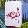 Inky Flamingo Notebook, thumbnail 1 of 8