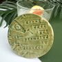 Green Round Nanny Ceramic Coaster, thumbnail 4 of 12