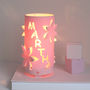 Personalised Flower Night Light Ideal New Baby Gift, thumbnail 10 of 12