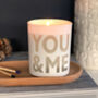 You And Me Anniversary Candle, thumbnail 2 of 4
