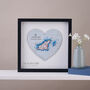 Personalised Map Location Heart Wedding Print Gift, thumbnail 3 of 12