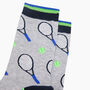 Tennis Bamboo Socks In Light Grey, thumbnail 2 of 4