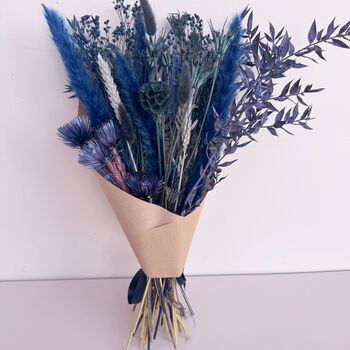 Navy Dried Flower Bunch, 2 of 3