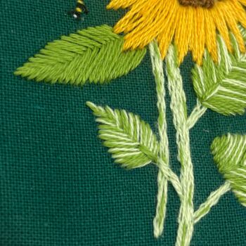 Sunflower Embroidery Kit, 8 of 9
