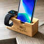 Personalised Charging Station iPhone And Apple Watch, thumbnail 7 of 7