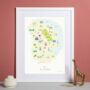 Personalised Lincolnshire Map: Add Favourite Places, thumbnail 1 of 4