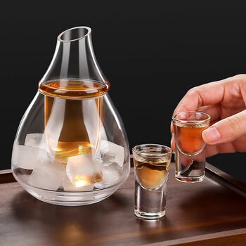 Glacis Glass Drinkware Set Of Eight Pieces, 2 of 8