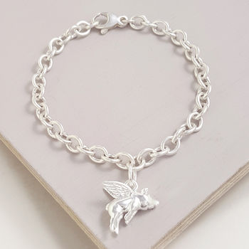 Pigs Might Fly Solid Silver Charm, 4 of 6