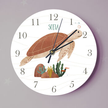 Sea Turtle Bedroom Clock, 5 of 5