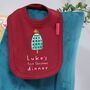 Personalised First Christmas Dinner Bib, thumbnail 5 of 6