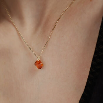 9ct Gold Citrine Necklace, 2 of 4