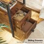 Narrow Side Table Bedside End Table Charging Station, thumbnail 6 of 12