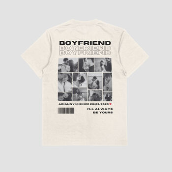 Personalised 11 Photos Boyfriend / Girlfriend T Shirt, 10 of 12