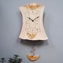 Brown Bird Personalised Hanging Clock, thumbnail 6 of 8