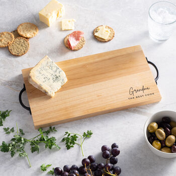 Personalised Engraved Handled Board Kitchen Gift For Mum, 2 of 5
