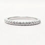 Diamond Moissanite Crystal Sterling Silver Ring, thumbnail 1 of 5