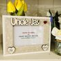 Personalised Uncle Photo Frame 40th Birthday Gift, thumbnail 3 of 7