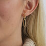 18ct Gold Plated Or Sterling Silver Chain Link Earrings, thumbnail 2 of 7