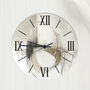Black And Taupe Sml Clock With Numerical Numbering, Modern Wall Decor For Home Or Gift, thumbnail 1 of 5