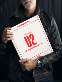 U2 Personalised Gift Music Legend Deluxe Tribute Book, 6 of 8