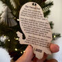 Tawny Owl Illustrated Wooden Christmas Decoration, thumbnail 2 of 4