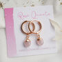 Rose Quartz Earrings, thumbnail 2 of 11