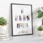 Personalised Portrait Family Tree Print With Pets, thumbnail 1 of 12