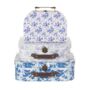 Personalised Set Of Three Blue Floral Suitcases, thumbnail 6 of 7