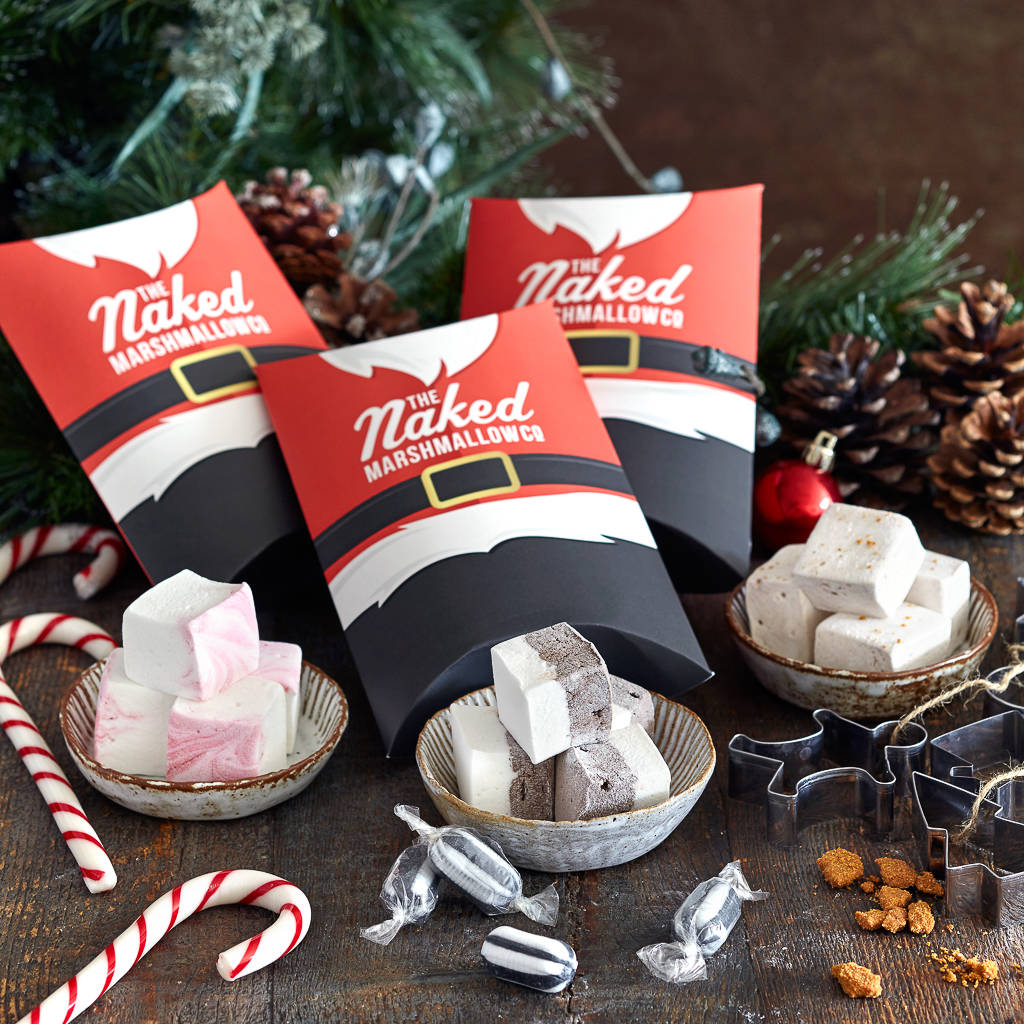 Any Three Festive Marshmallow Flavours By The Naked Marshmallow Co 3721