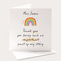 Important Part Of My Story Teacher Card, thumbnail 1 of 4