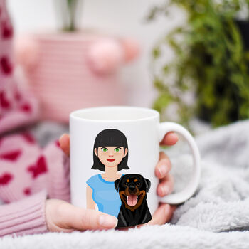Personalised Dog Mum Illustrated Gift Mug, 5 of 12