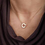 Personalised Crystal Intertwined Necklace, thumbnail 1 of 5