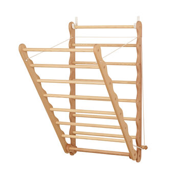 Wall Mounted Laundry Ladder Drying Rack, 8 of 9