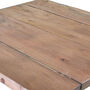 Square Folding Coffee Table 50cm Recycled Wood, thumbnail 2 of 6