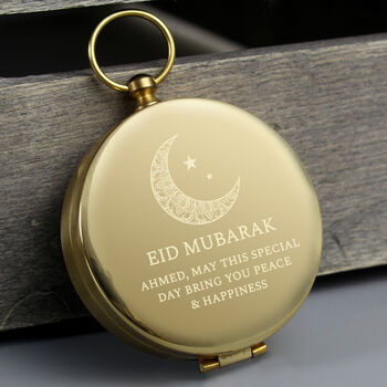 Personalised Eid And Ramadan Keepsake Compass, 2 of 5