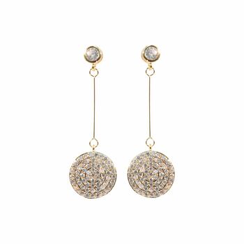 Sparkly Disc Drop Earrings, 4 of 7