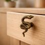 Antique Brass Serpent Drawer Knob, thumbnail 7 of 9