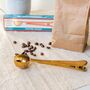 Gold Coffee Scoop With Clip, thumbnail 1 of 5