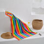 Beach Towel Multicolour Bright Rainbow, thumbnail 1 of 7