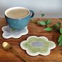 Flower Shaped Ceramic Coaster, thumbnail 6 of 9