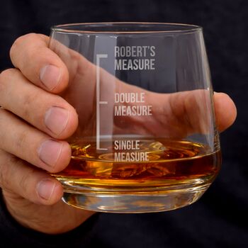 Personalised Measures Whisky Glass, 2 of 6