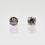 0.50ct Round Rose Cut Diamond Stud Earrings, 18ct Gold, thumbnail 2 of 2