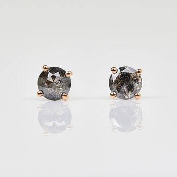 0.50ct Round Rose Cut Diamond Stud Earrings, 18ct Gold, 2 of 2