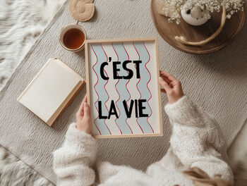 C'est Lie Vie French Retro Giclée Art Print, 3 of 7