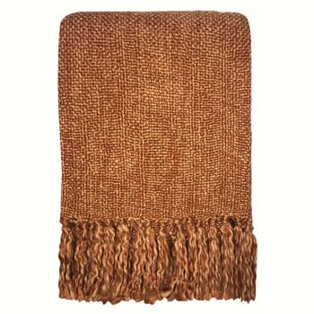 Marble Terracotta Red Throw, 3 of 3