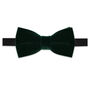 Mens Green Velvet Bow Tie And Pocket Square, thumbnail 6 of 6