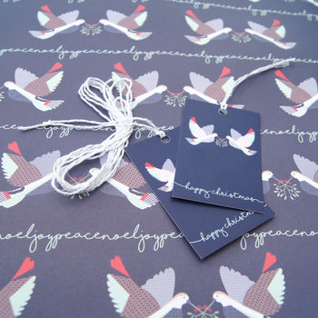 Christmas Doves Wrapping Paper, 3 of 3