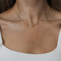 Maddie Bridesmaid Freshwater Pearl Gold Necklace, thumbnail 5 of 8