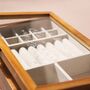 Personalised Large Glass Top Wooden Jewellery Box, thumbnail 3 of 5